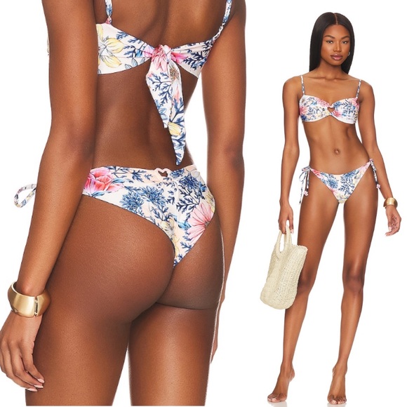 AGUA BENDITA x Revolve Bottoms - Tammy Ross Reversible Bikini Bottoms - L - Picture 1 of 16